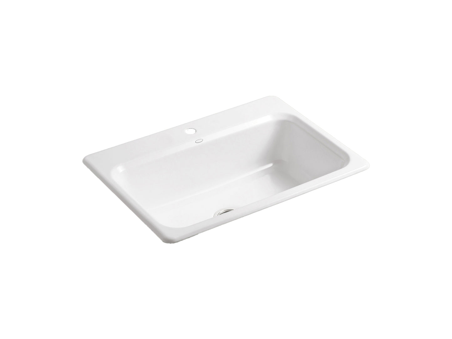 Kohler Bakersfield 32x22 Undermount Kitchen Sink (White)