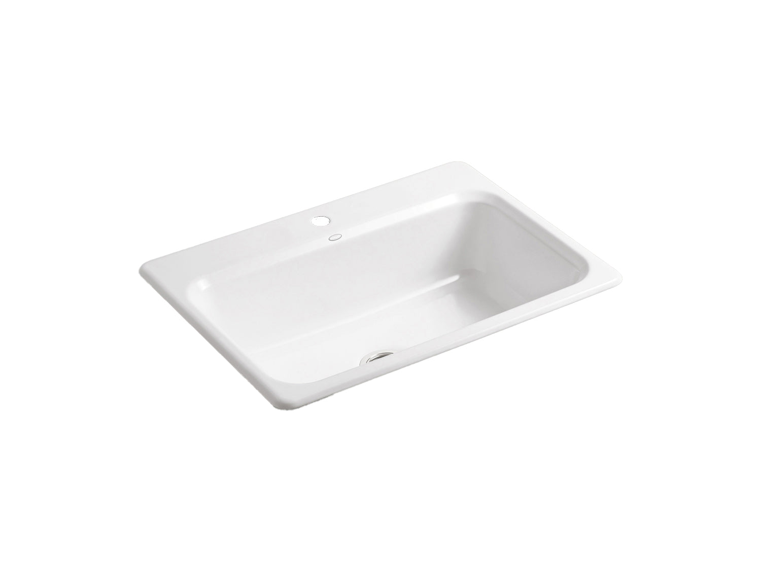 Kohler Bakersfield 32x22 Undermount Kitchen Sink (White)
