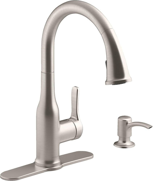 Kohler Cruce Pull-Down Kitchen Faucet (Vibrant Stainless)