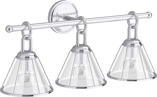Kohler Terret 3 Light Sconce (Polished Chrome)