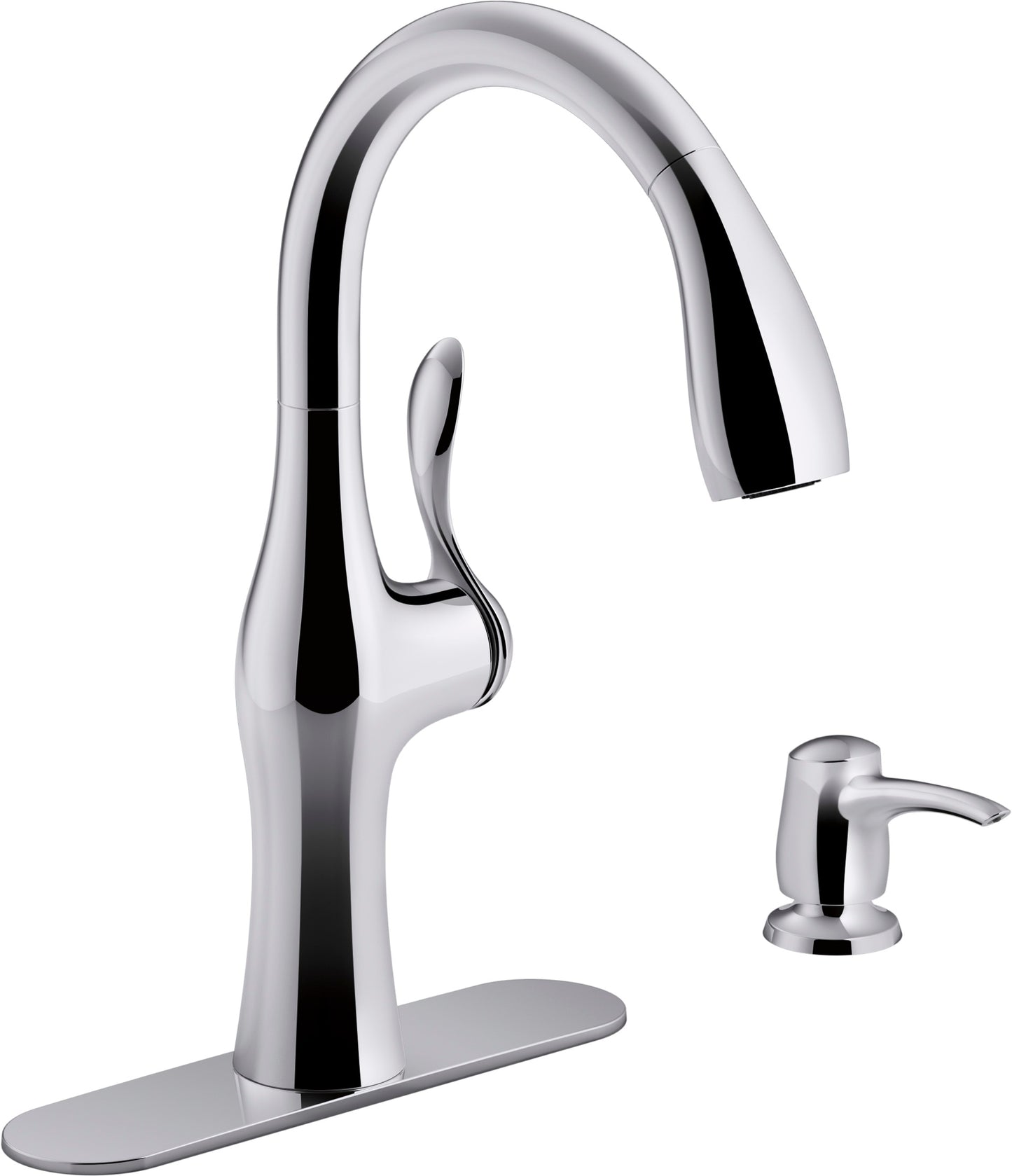 Kohler Alma Pull-Down Kitchen Faucet (Polished Chrome)