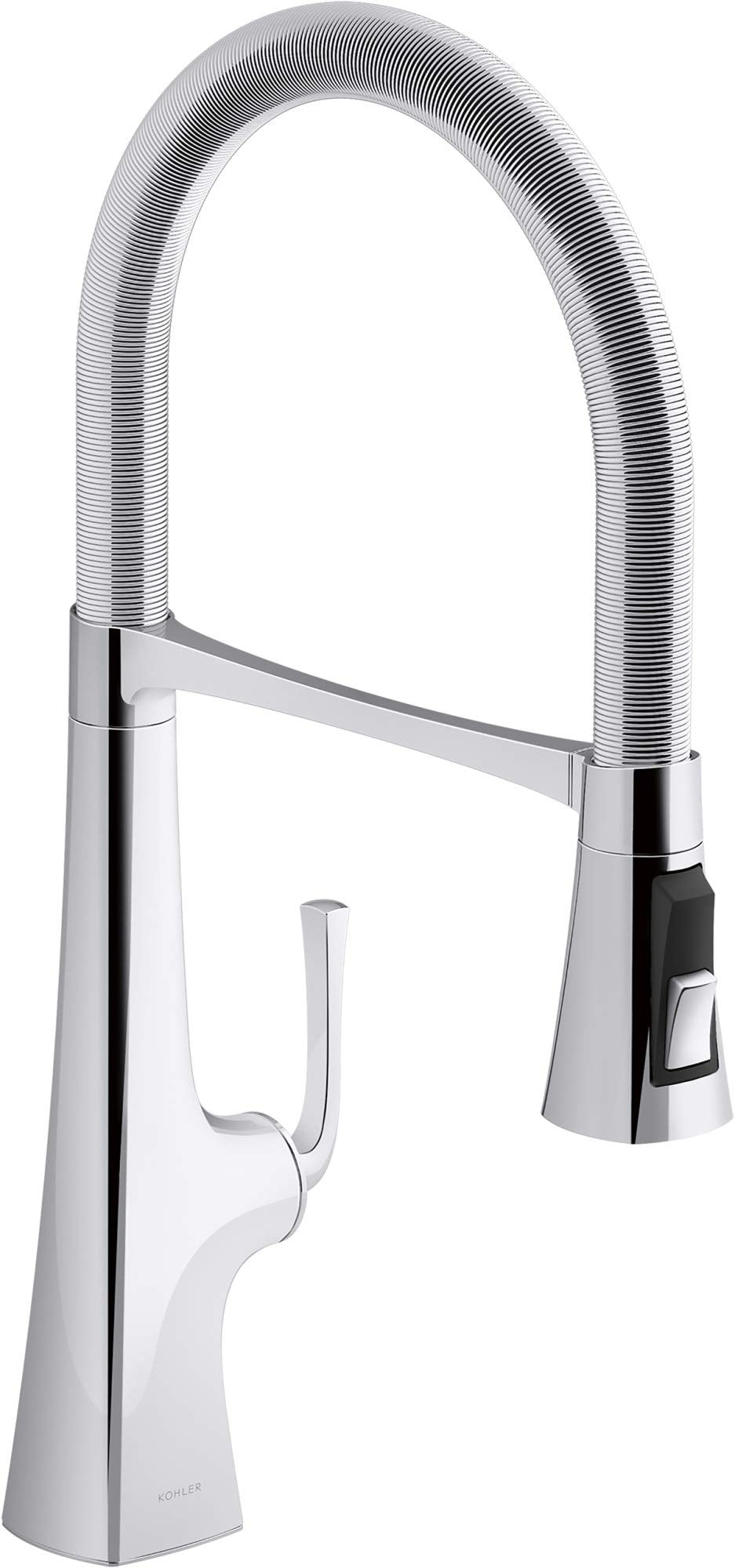 Kohler Graze Medium Semi-Pro Kitchen Faucet (Polished Chrome)