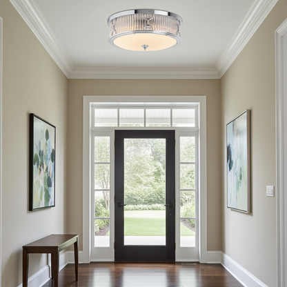 Kohler Terret 3 Light Flush Mount (Polished Chrome)