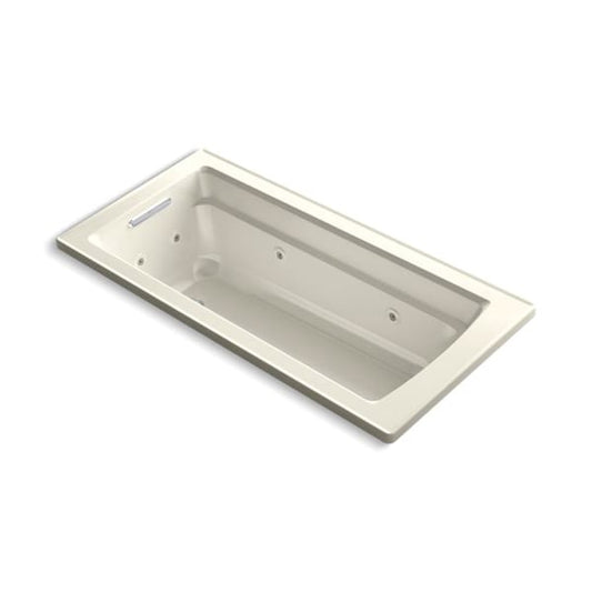 Kohler Archer Bask Drop-In Whirlpool (Biscuit)