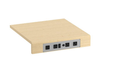 Kohler 60 Inch Double Basin Adjustable Shelf (White/Rose Gold)