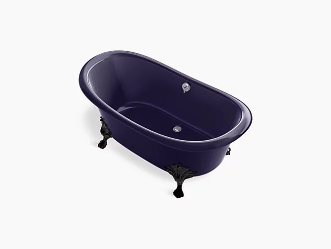 Kohler Artifacts 66x33 Freestanding Bath (Dark Burgundy)