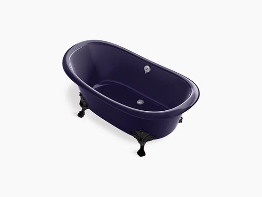 Kohler Artifacts 66x33 Freestanding Bath (Dark Burgundy)