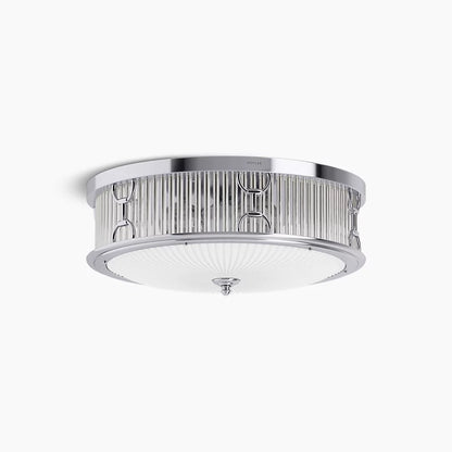Terret 3 Light Flush Mount (Polished Chrome)