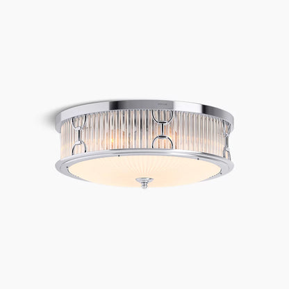 Terret 3 Light Flush Mount (Polished Chrome)
