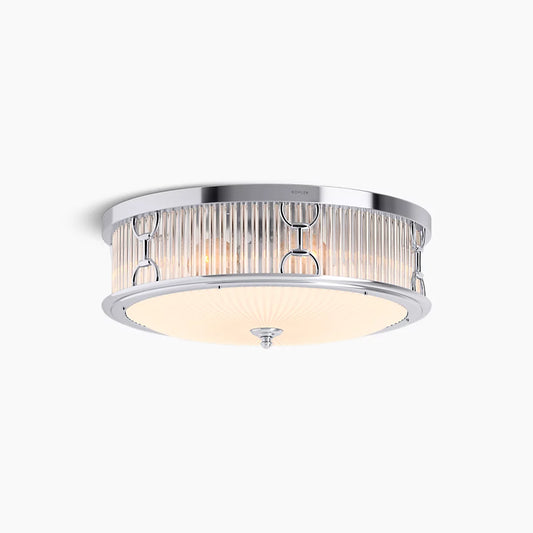Kohler Terret 3 Light Flush Mount (Polished Chrome)
