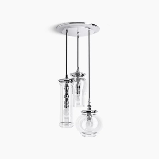 Kohler Damask 3 Light Pendant (Polished Chrome)