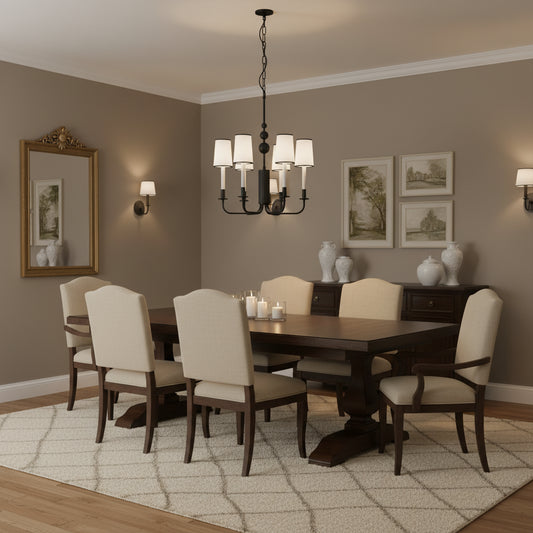 Kohler Tresdoux 6 Light Chandelier (Gun Metal)