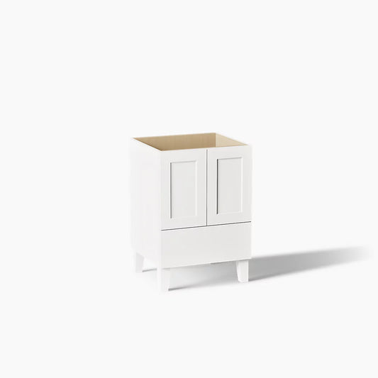 Kohler Poplin 24 Inch Vanity with Legs (White/Titanium)