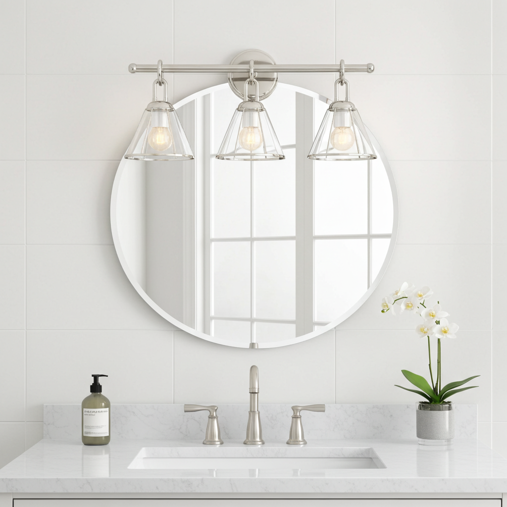 Kohler Terret 3 Light Sconce (Polished Nickel)