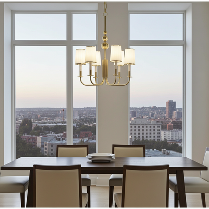 Kohler Tresdoux 8 Light Chandelier (Polished Brass)