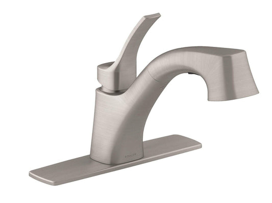 Kohler Cruce Pull-Out Kitchen Faucet (Vibrant Stainless)