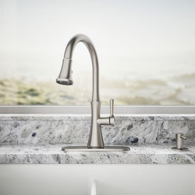 Kohler Kaori Pull-Down Kitchen Faucet (Vibrant Stainless)