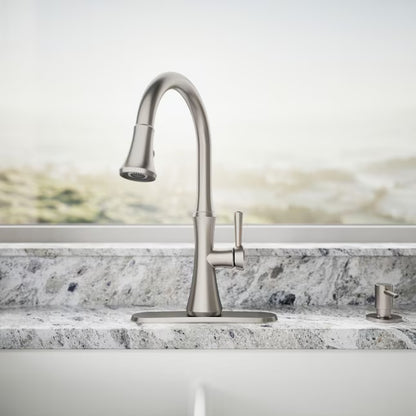Kohler Kaori Pull-Down Kitchen Faucet (Vibrant Stainless)