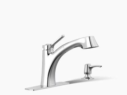 Kohler Maxton Pull-Out Kitchen Faucet (Polished Chrome)