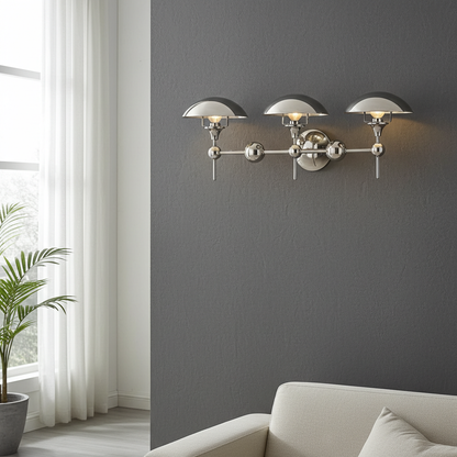 Kohler Vorleigh 3 Light Sconce (Polished Nickel)