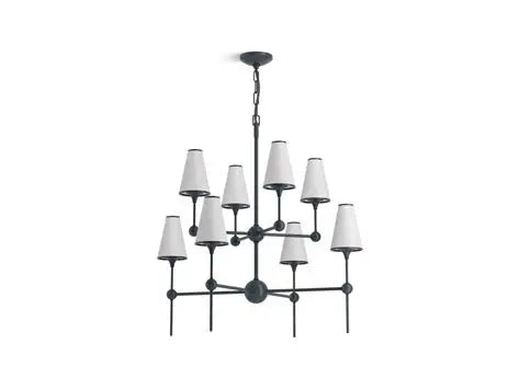 Parohn 8 Light Chandelier (Graphite)