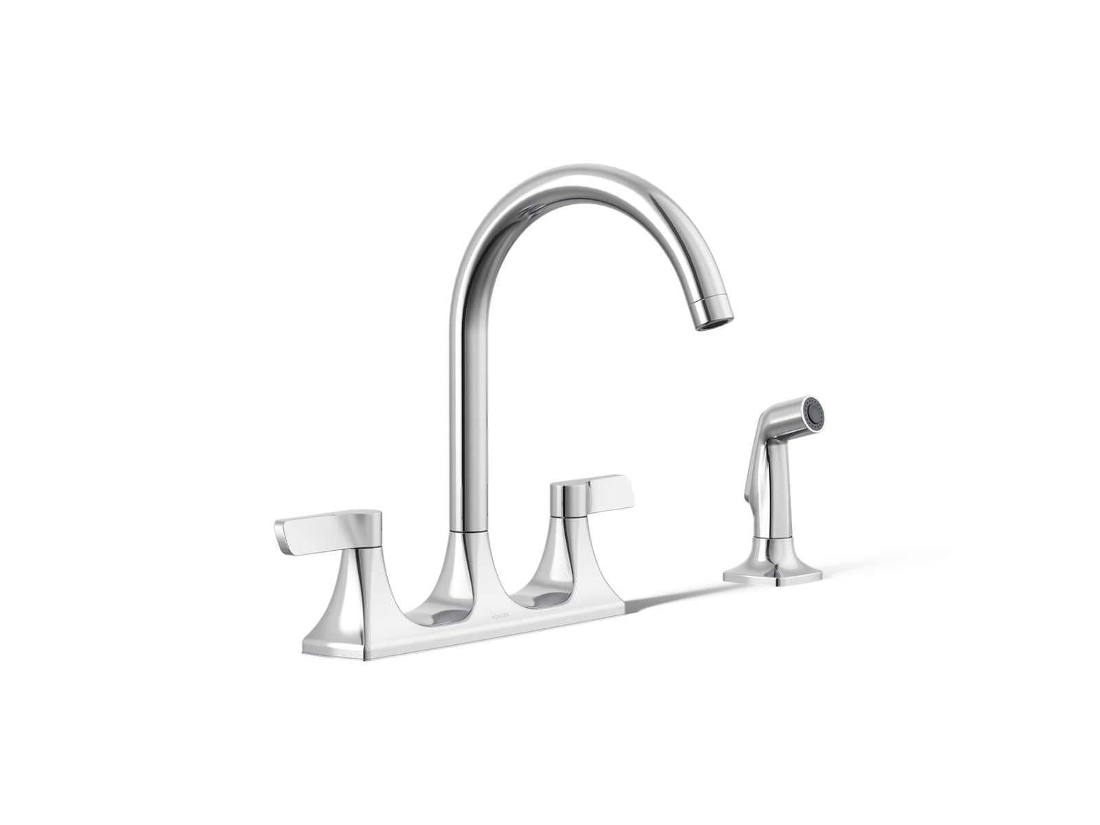 Kohler Maxton 2 Handle Kitchen Faucet (Polished Chrome)