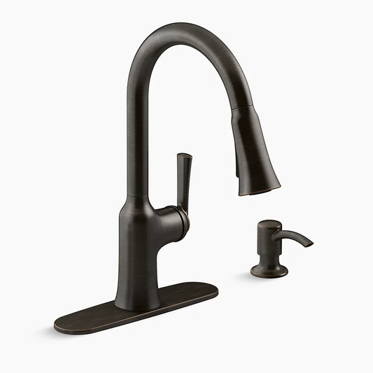 Kohler Brynn Pull-Down Kitchen Faucet (Oil-Rubbed Bronze)