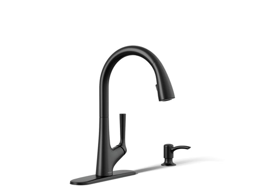 Kohler Malleco Touchless Kitchen Faucet (Matte Black)
