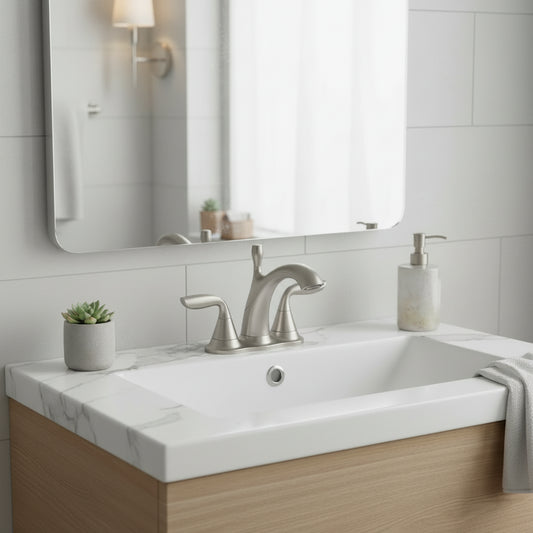 Kohler Willamette Center-Set Faucet (Brushed Nickel)