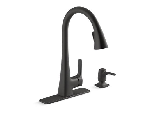 Kohler Maxton Touchless Kitchen Faucet (Matte Black)