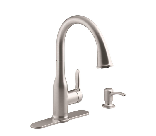 Kohler Cruce Pull-Down Kitchen Faucet (Vibrant Stainless)