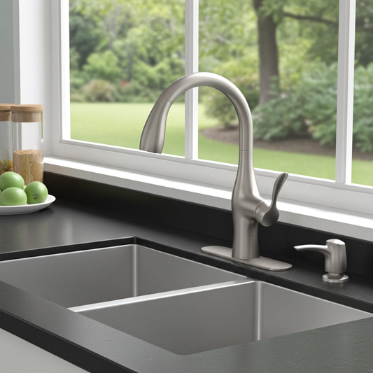 Kohler Alma Pull-Down Kitchen Faucet (Vibrant Stainless)