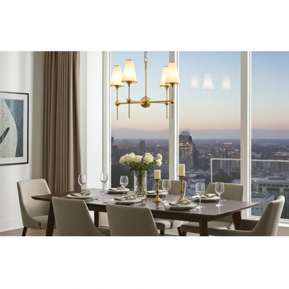 Kohler Parohn 4 Light Chandelier (Brushed Moderne Brass)