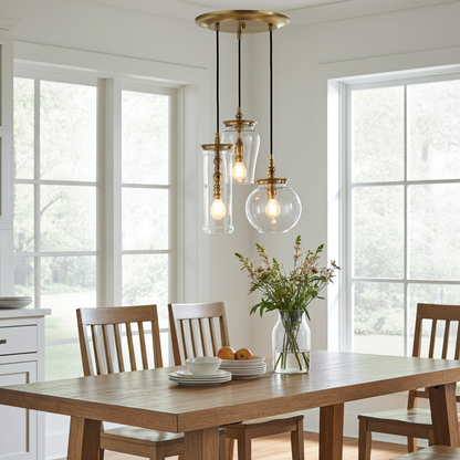 Kohler Damask 3 Light Pendant (Moderne Brushed Gold)
