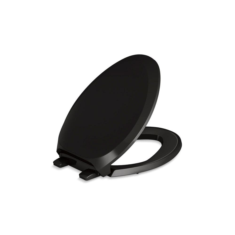 Kohler French Curve ReadyLatch Toilet Seat (Black)