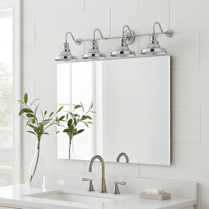 Kohler Hauksbee 4 Light Double Bell Sconce (Polished Chrome)