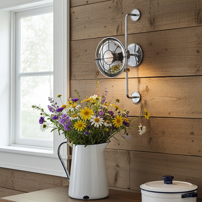 Kohler Modern Farm 1 Light Sliding Sconce (Polished Chrome)