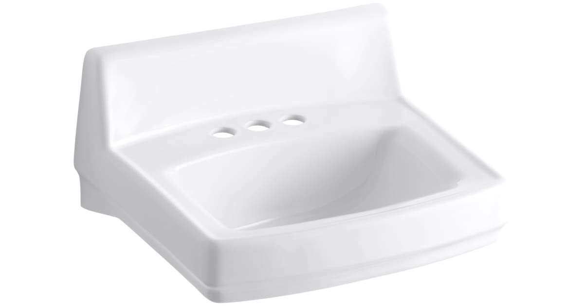 Kohler Greenwich 20x18 Lavatory Sink with Left Drain (White)
