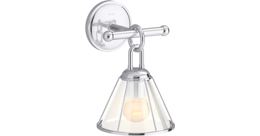 Kohler Terret 1 Light Sconce (Polished Chrome)