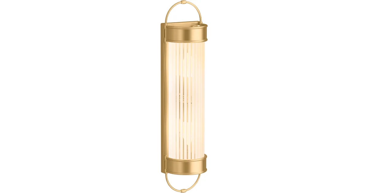 Terret 2 Light Bath Bar (Brushed Moderne Brass)