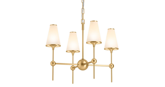 Kohler Parohn 4 Light Chandelier (Two-Tone Gold)