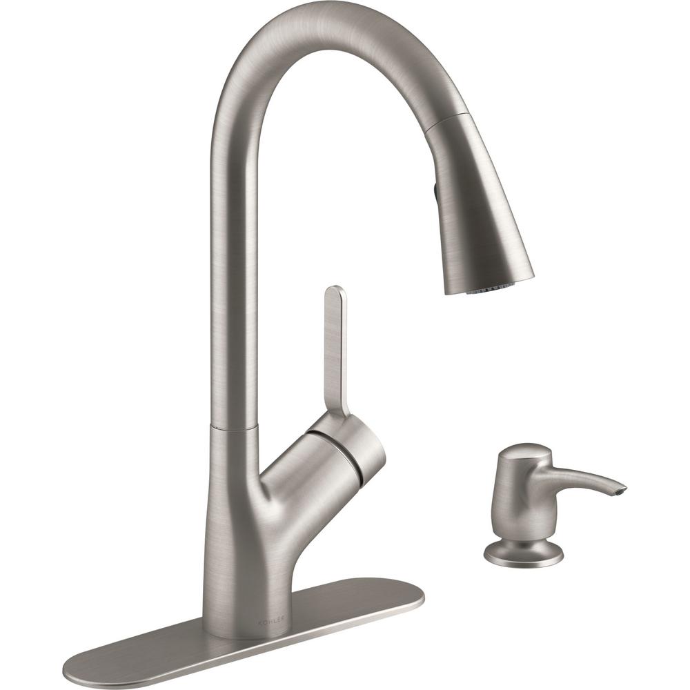 Kohler Setra Touchless Kitchen Pulldown Faucet (Vibrant Stainless)