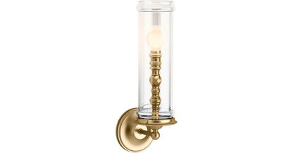 Damask 1 Light Modern Sconce (Brushed Gold)