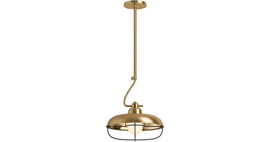 Kohler Modern Farm 1 Light Pendant (Brushed Brass/ Gold)