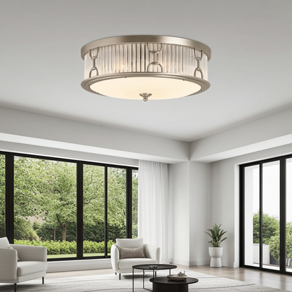 Kohler Terret 3 Light Flush Mount (Brushed Bronze)