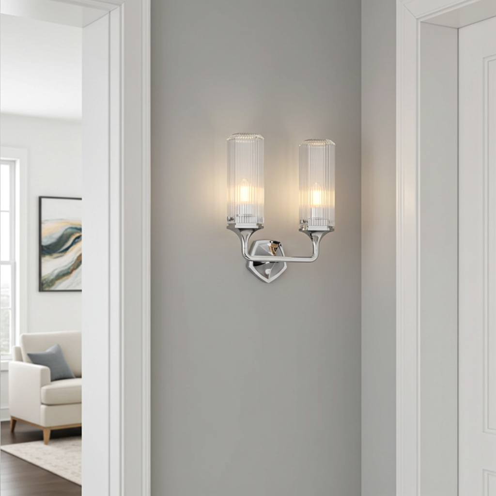 Kohler Occasion 2 Light Sconce (Polished Chrome)