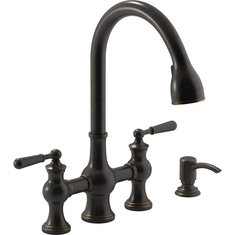 Kohler Capilano Pull-Down Kitchen Faucet (Oil-Rubbed Bronze)
