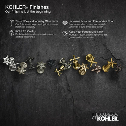 Kohler Composed Thermostatic Valve Trim With Cross Handle (Matte Black)