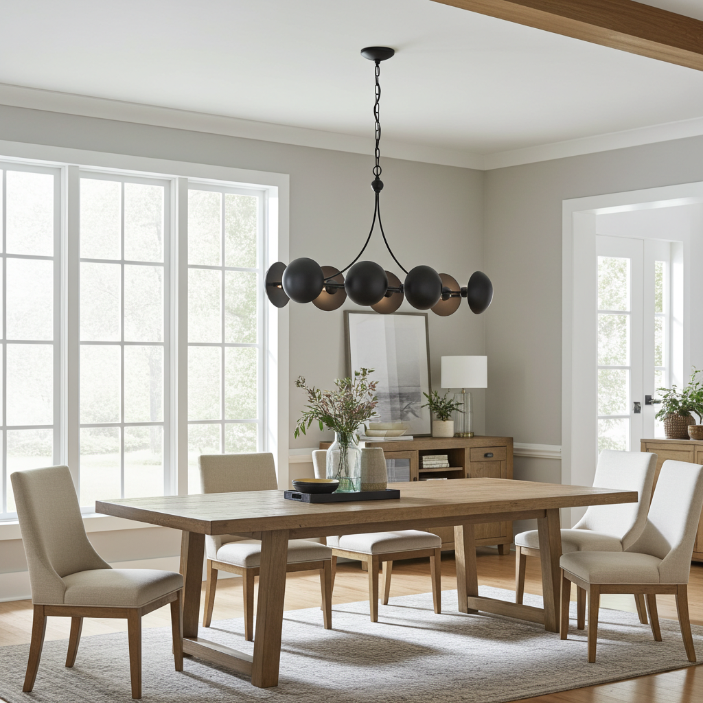Kohler Vorleigh 8 Light Linear Chandelier (Graphite)