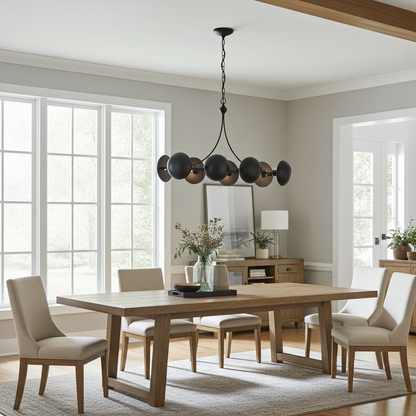 Kohler Vorleigh 8 Light Linear Chandelier (Graphite)